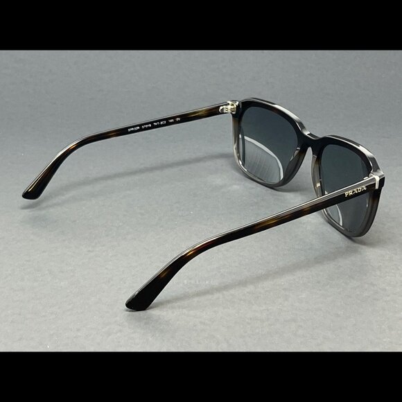 Prada Sunglasses PR02R-TKT3C2 Dark Havana 57mm Gray Lens Men's Italy Authentic - Picture 5 of 9